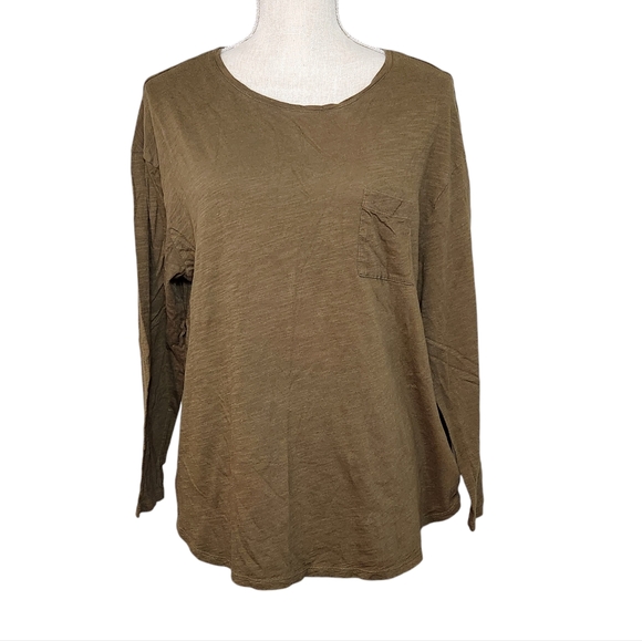 Michael Michael Kors Olive Green Long Sleeve Top – Size 1X - Picture 1 of 11
